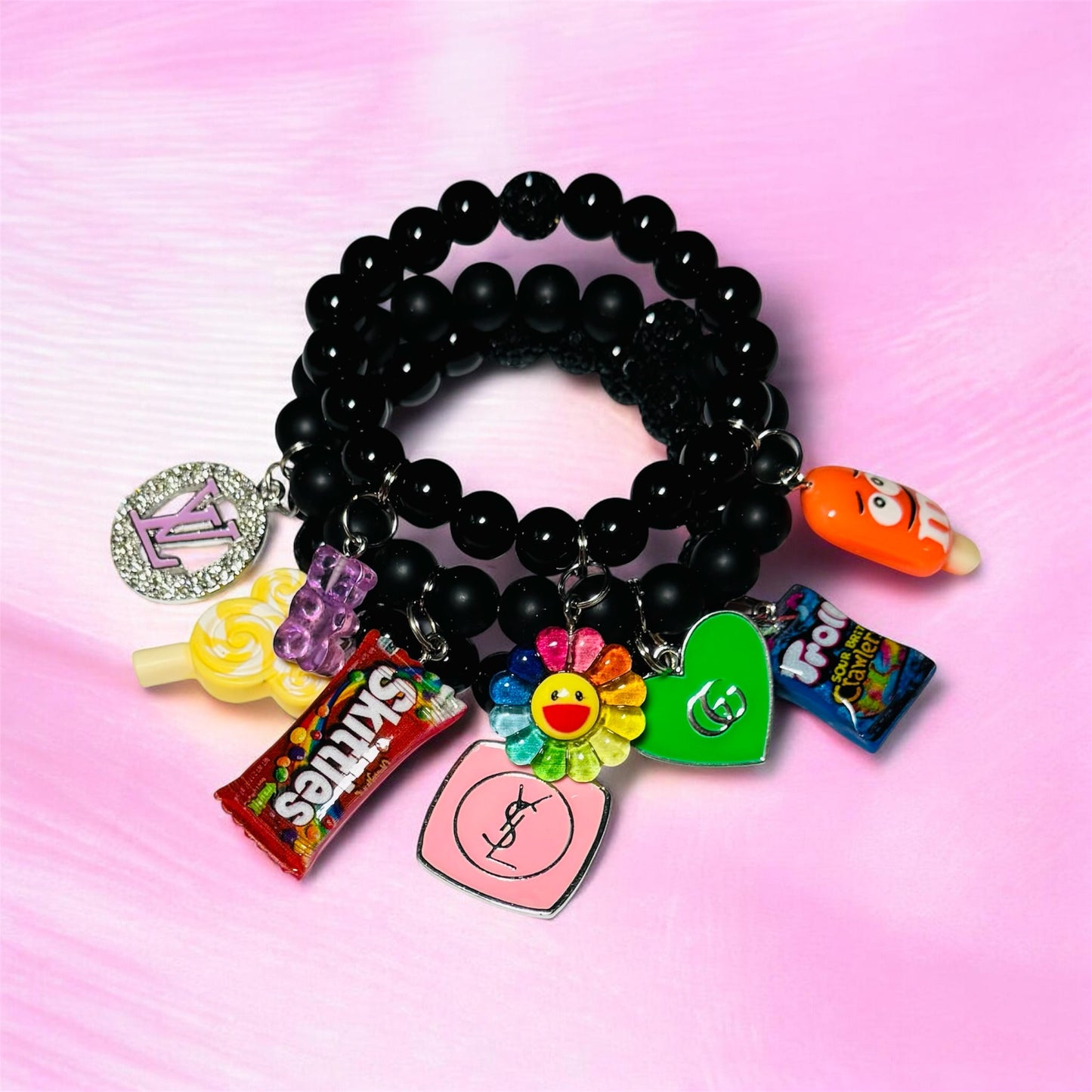 BLACK CANDY 🍭 3 PIECE BRACELET SET