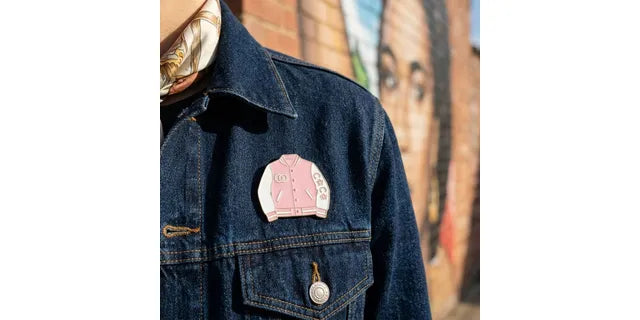 PINK JACKET BROOCH