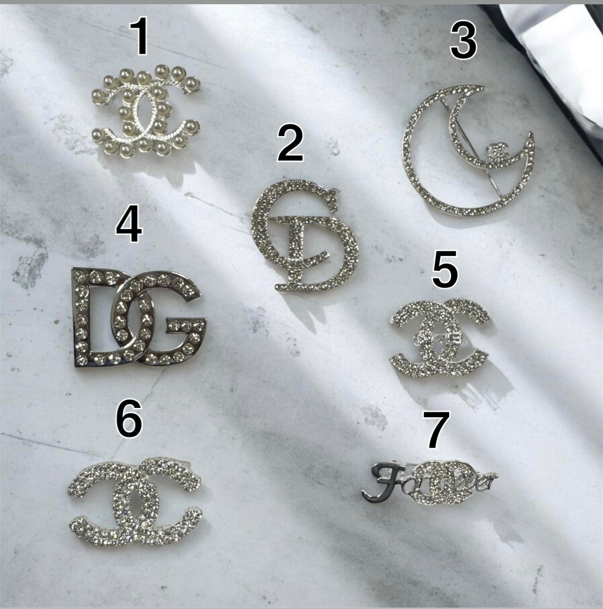 SILVER LUXURY BROOCH