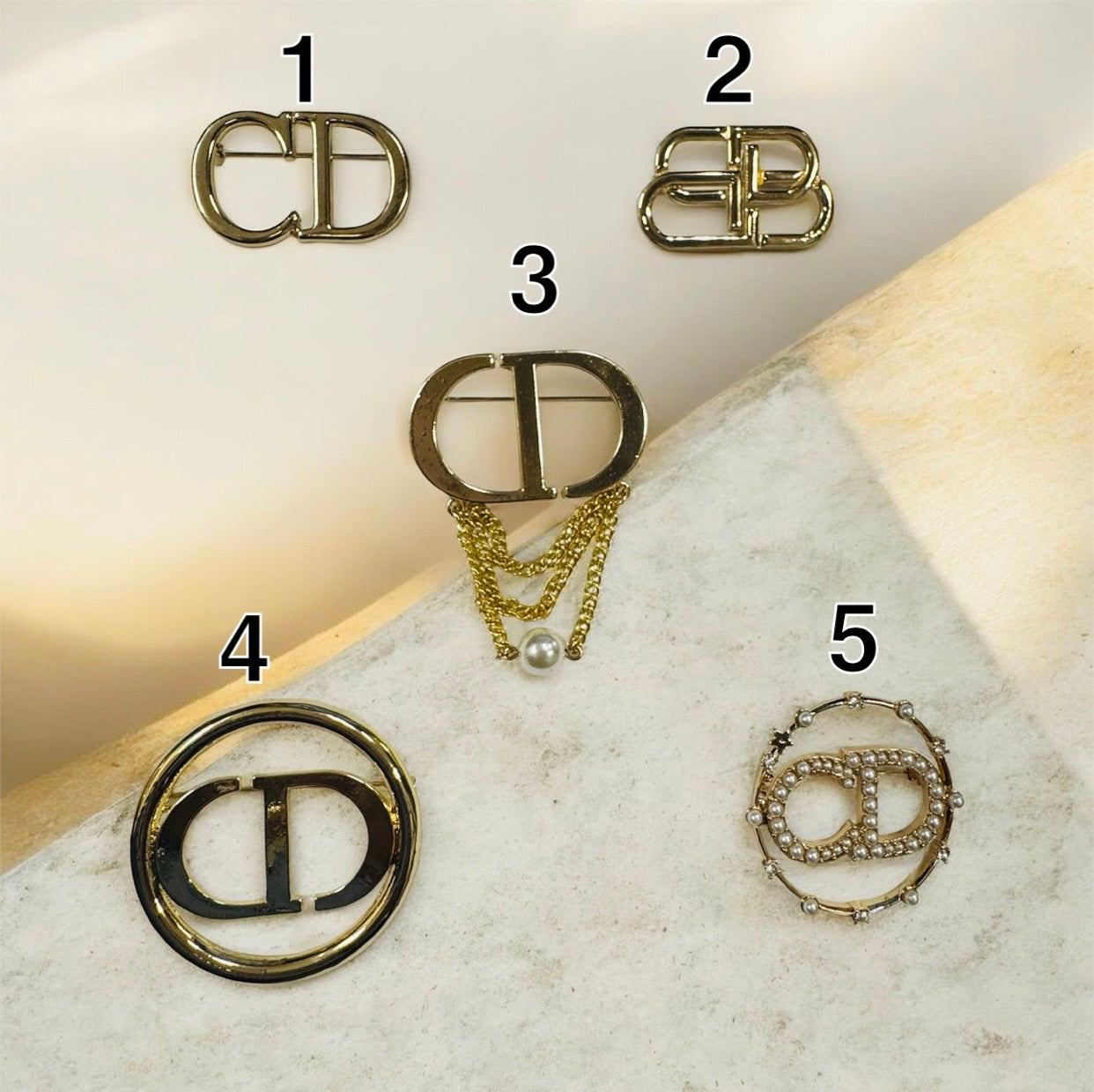 Gold Luxury Brooches