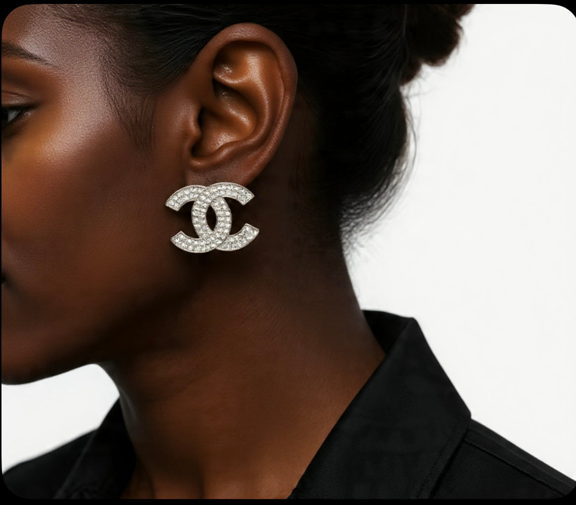 Jumbo CC Earrings