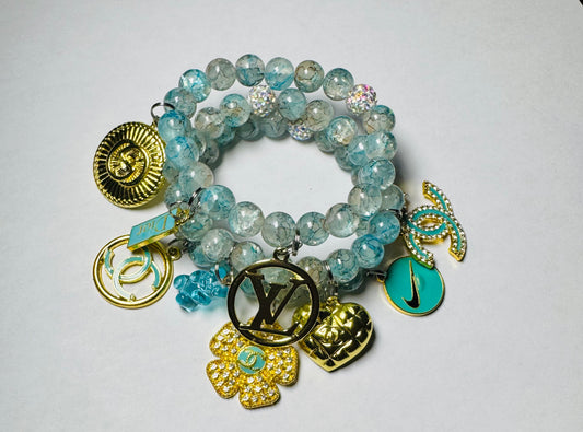 3 PIECE CHARM BRACELET SET