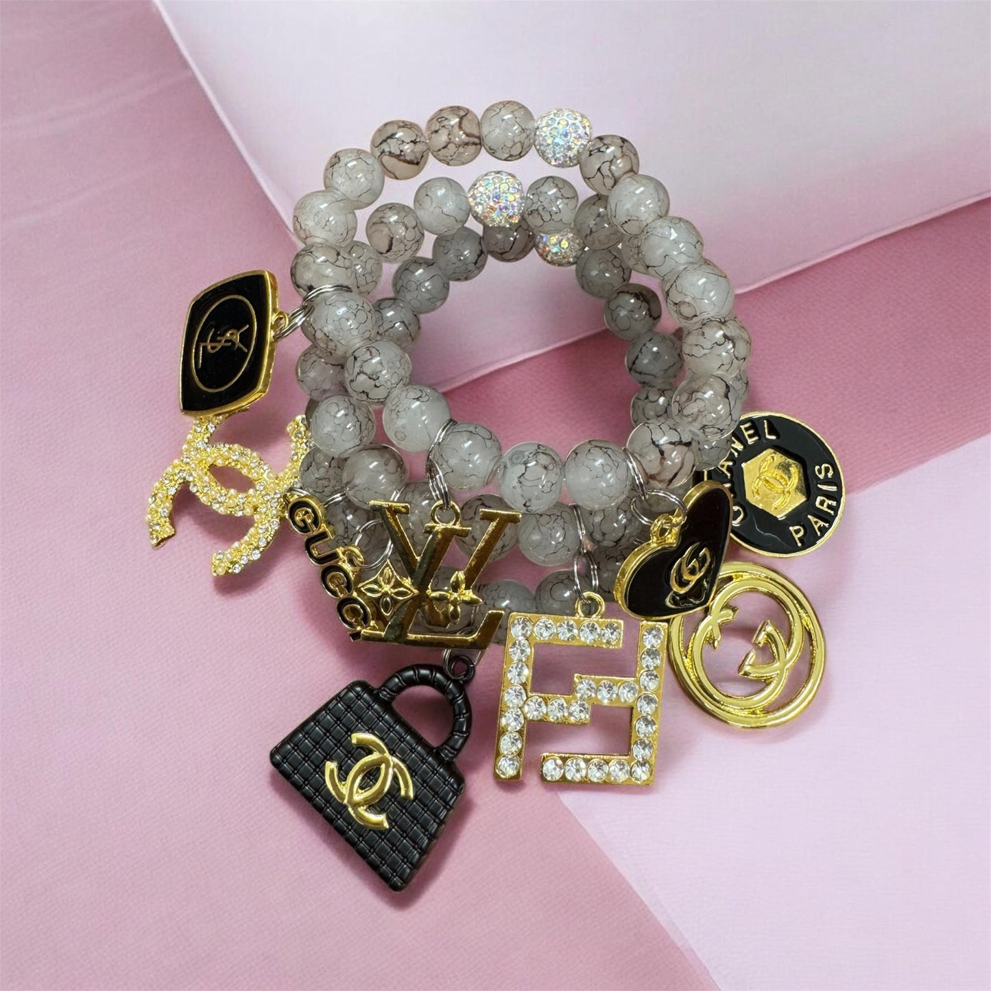 3 PIECE CHARM BRACELET SET