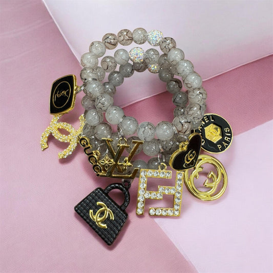 3 PIECE CHARM BRACELET SET