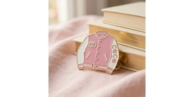 PINK JACKET BROOCH