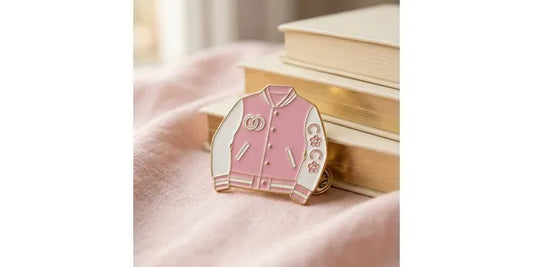 PINK JACKET BROOCH