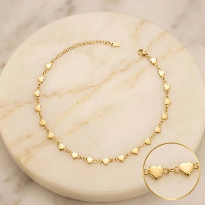 STAINLESS STEEL HEART ANKLET