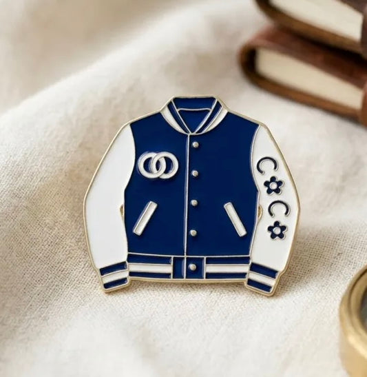 BLUE VARSITY BROOCH