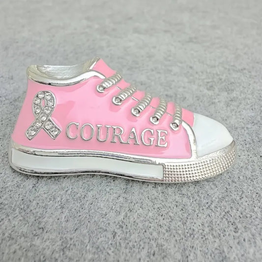 BREAST CANCER AWARENESS SNEAKER BROOCH