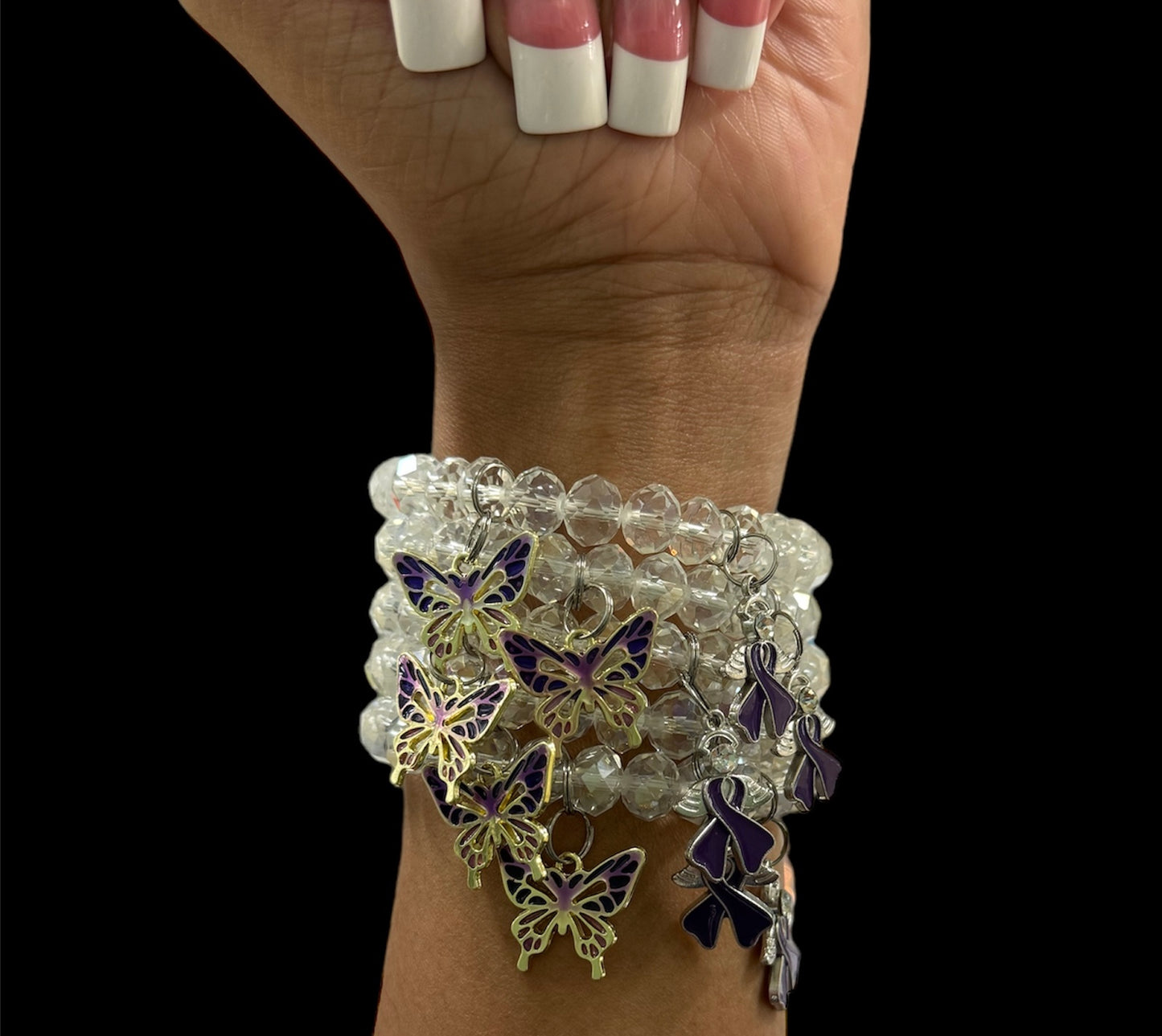 LUPUS AWARENESS CRYSTAL BRACELET